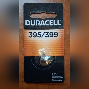 Duracell 395/399 Silver Oxide Button Battery 1 Pack- 2 Available
